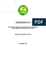 Diagnóstico Situación Ogm en Perú