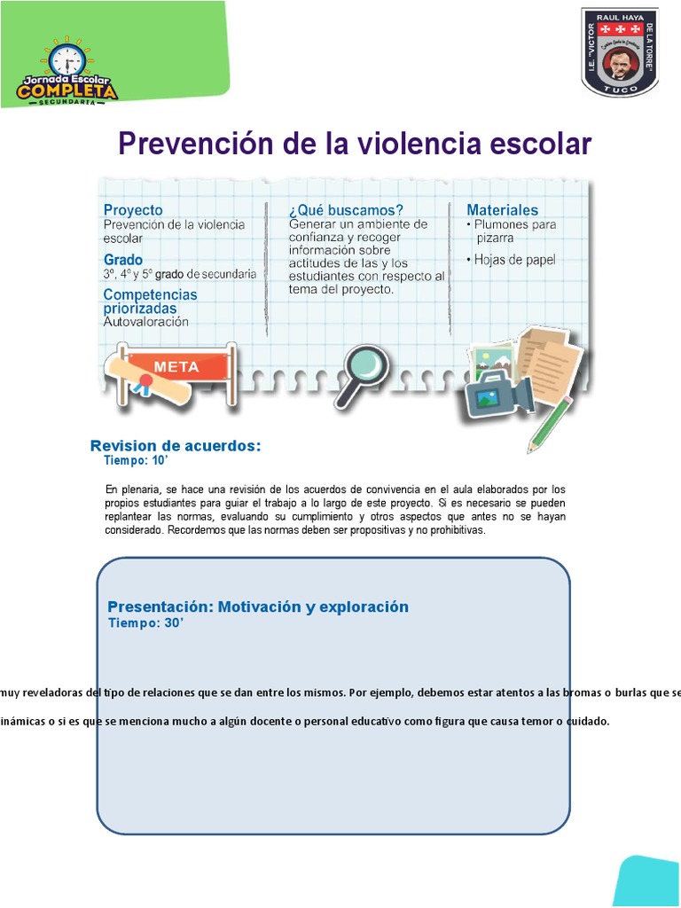 Prevención de la Violencia Escolar | PDF | Violencia | La naturaleza humana