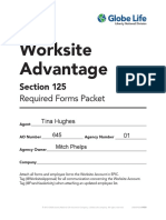 Worksite Advantage: Section 125 Required Forms Packet