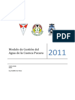 Modelo de Gestion Del Agua de La Cuenca Pucara 2011