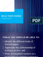 Reaction Paper: AUGUST 10,2021