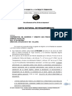 Carta Notarial Don Aldo