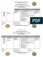 Diosdado Macapagal High School: Weekly Home Learning Plan Health-Optimizing Physical Education Iii