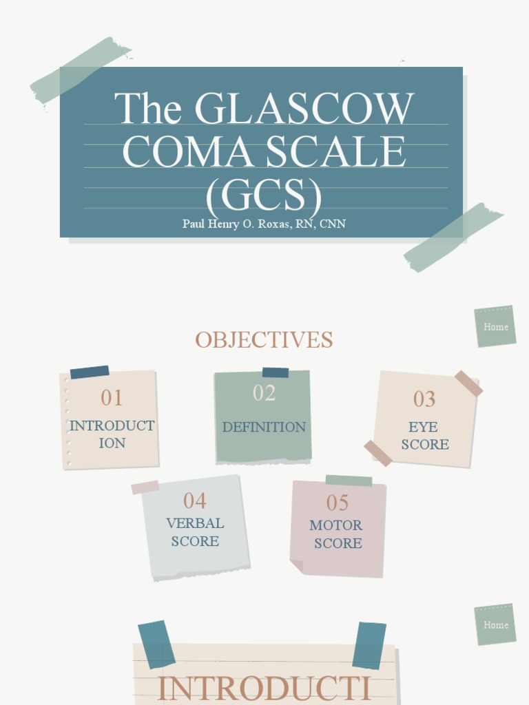 Glascow Coma Scale | PDF | Anatomical Terms Of Motion | Nervous System