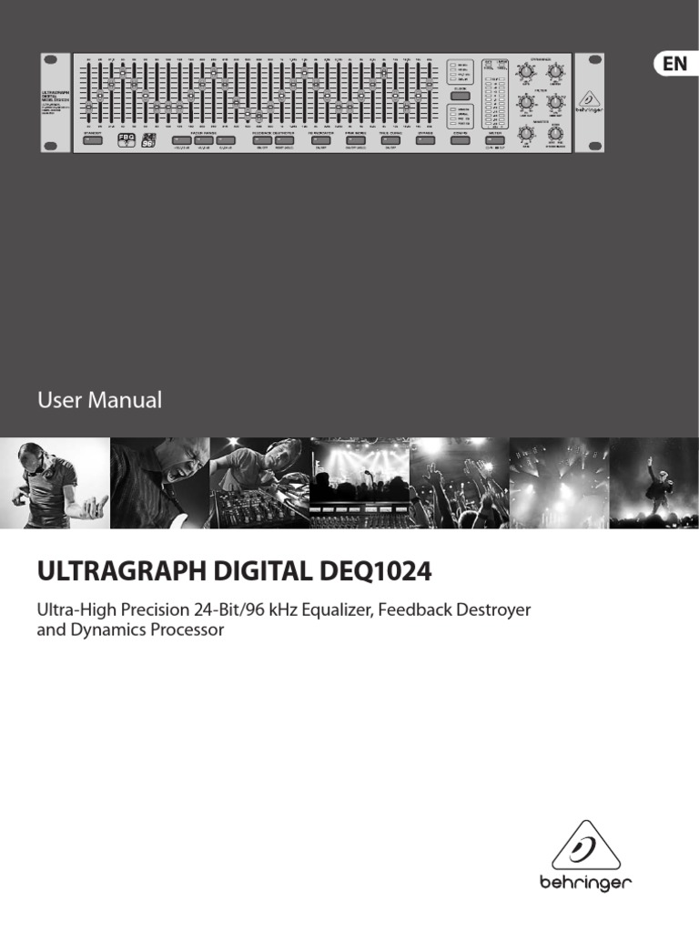 Behringer Ultragraph Digital Deq1024 Manual Do Proprietario | PDF