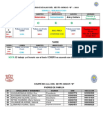 Horario Escolar Del Sexto Grad1