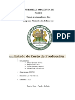 ESTADO COSTOS DE PRODUCION