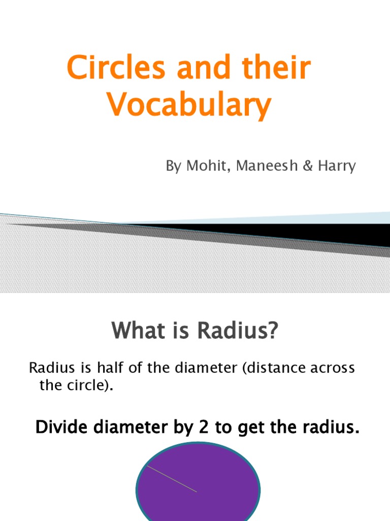 Circle Vocabulary Explained | PDF