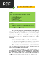 Soil Bearing Capacity Unit 4