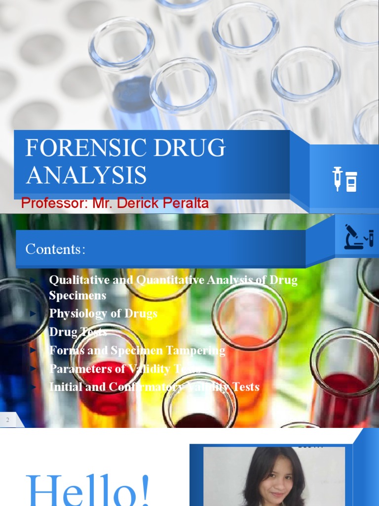 Forensic Drug Analysis: Professor: Mr. Derick Peralta | PDF | Drug Test ...