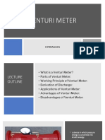 Venturi Meter: Hydraulics