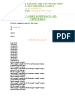 ECUACIONES DIFERENCIALES ORDINARIAS