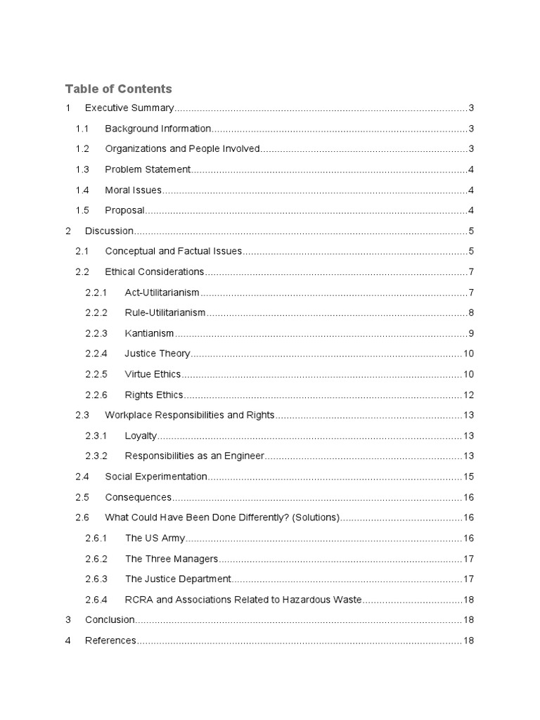 Ethical Analysis of Aberdeen Proving Ground | PDF | Resource ...