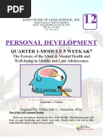 Personal Development: Quarter 1-Module 5 Week 6&7