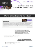 Why is online teaching important?