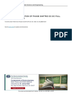 Design and Simulation of Phase Shifted DC-DC Full Bridge Converter