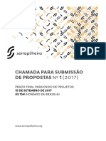 Chamada para Submissão DE PROPOSTAS #1 (2017)