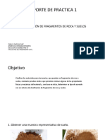 Clasificación de fragmentos de roca y suelos mediante pruebas de campo