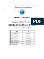 Hotel Booking Service: Project Report