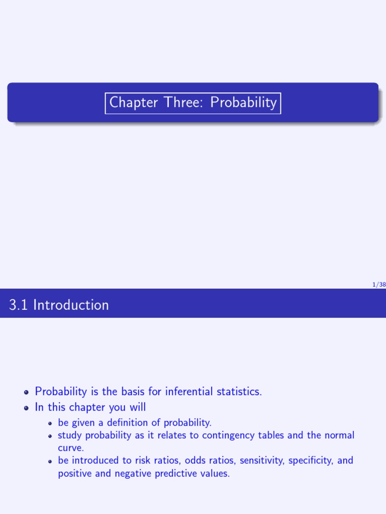 Understanding Probability Concepts | PDF | Sensitivity And Specificity ...
