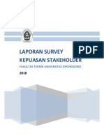 Laporan Hasil Survey Kepuasan Stakeholder FT 2018