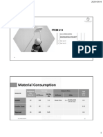 Material Consumption: Item # 9