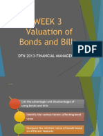 Week 3 Valuation of Bonds and Bills: DFN 2013-Financial Management