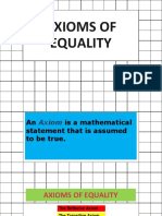 Mathematical Axioms of Equality Explained