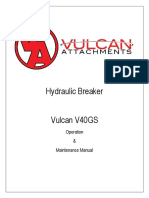 Vulcan V40GS Hydraulic Breaker Operation & Maintenance Manual
