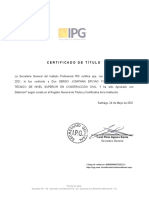 Certificado de Titulo