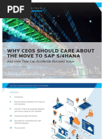 Why Ceos Should Care About The Move To Sap S/4Hana: and How They Can Accelerate Business Value