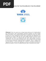 Brand Architecture. Tata Steel