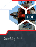 Toshiba Delivery Report: Motor Repair Sample