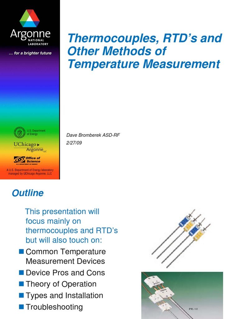 Temperature Measurement Methods Overview | PDF | Thermocouple | Thermometer