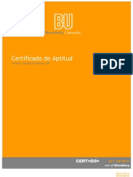 Bloomberg University Certification Program Spanish Version