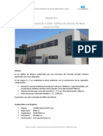 Caso 1 - Anexo 1 _Información general de la Obra “Edificio de oficinas de Nave Industrial Villa”