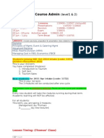 4-Course Admin for 11T2 SoC110404