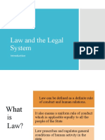 Law and The Legal System