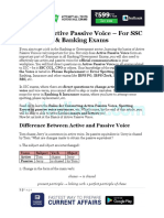 Basics of Active Passive Voice - For SSC & Banking Exams
