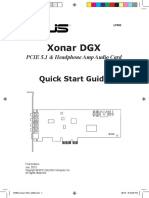 Xonar DGX: Quick Start Guide