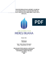 Tugas Sistem Informasi Manajemen: Dampak Pemanfaatan Perangkat Telekomunikasi, Internet, Dan Teknologi Nirkabel Pada Gita Busana