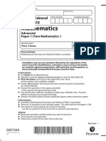 Mathematics: Pearson Edexcel Level 3 GCE