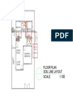Floor Plan Soil Line Layout Scale: 1:100: Dining Room Master'S Bedroom
