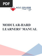 Modular-Hard Learners' Manual