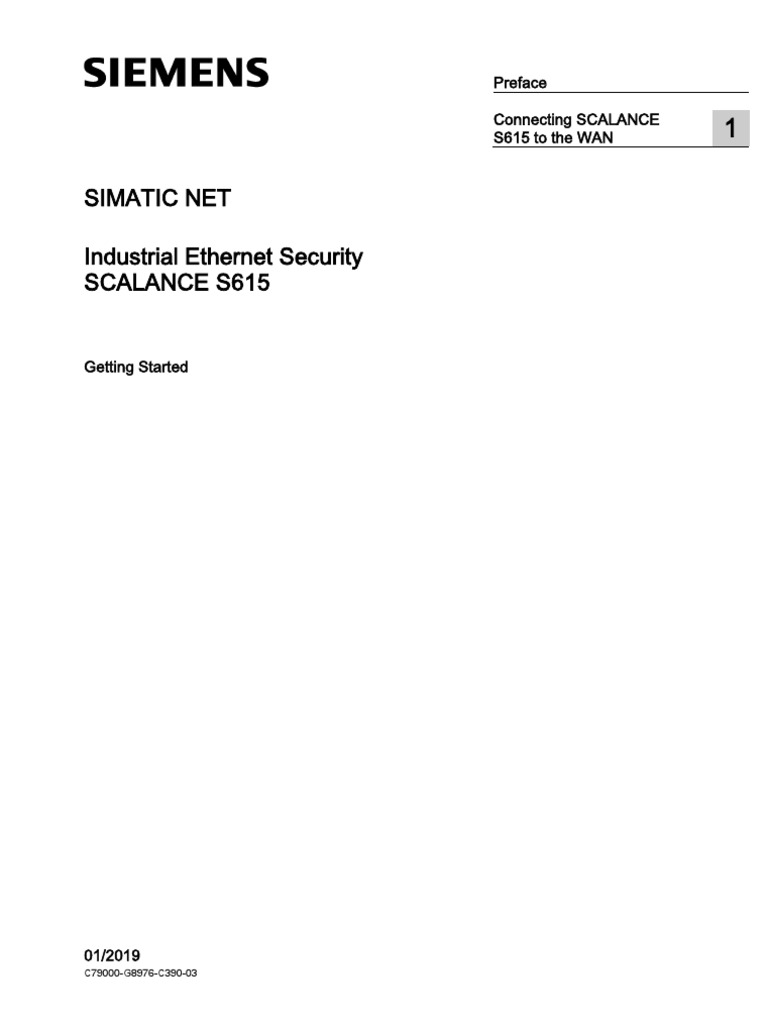 Simatic Net Industrial Ethernet Security Scalance S615 | PDF | Ip ...