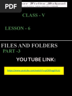 Class 5 PPT of Files and Folderworkbook