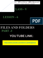 Class 5 PPT of Files and Folderworkbook