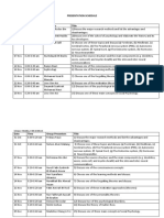 Presentation Schedule (Dr. Getrude Cosmas)