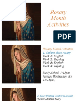 Rosary Month Activities