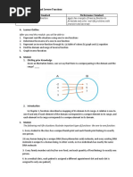 Chapter 3: One-To-One and Inverse Functions Content Standard Performance Standard